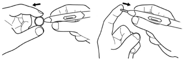 ESSENTIELB VEGA - Insérer la pointe du stylet - 1