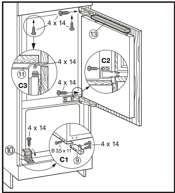 LIEBHERR KIV 3244 - Attaching inside a kitchen unit - 1