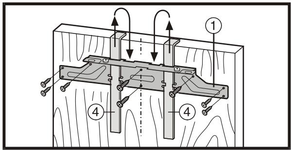 LIEBHERR KIV 3244 - Depending on the width of the recess, the middle line of the attachment strut will have to be moved towards the hinge! - 1