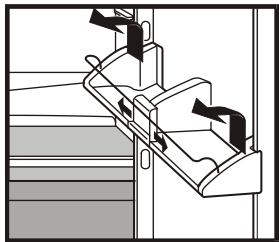 LIEBHERR KIV 3244 - Repositioning the door racks - 1