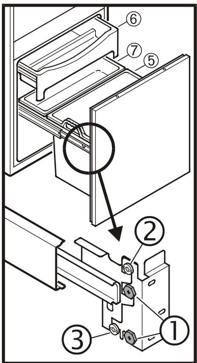 LIEBHERR KIV 3244 - Adjusting appliance door - 1