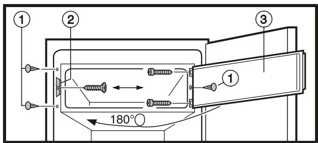 LIEBHERR KIV 3244 - Changing the compartment door. - 1
