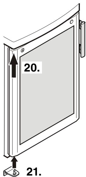 LIEBHERR WK 1806 - Inversion du sens d'ouverture de la porte sur les appareils avec une porte vitrée - 15