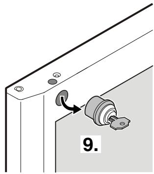 LIEBHERR WK 1806 - Inversion du sens d'ouverture de la porte sur les appareils avec une porte vitrée - 9