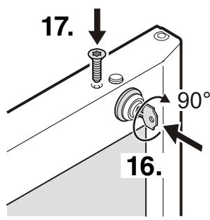 LIEBHERR WK 1806 - Inversion du sens d'ouverture de la porte sur les appareils avec une porte vitrée - 12