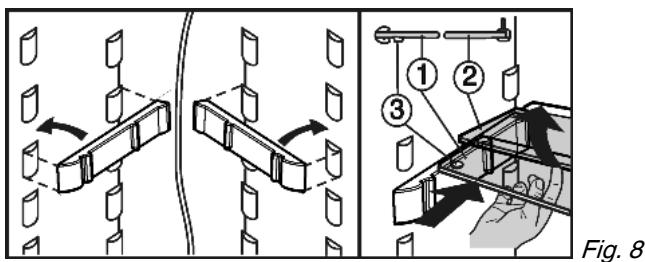 LIEBHERR TP 1710 - Utiliser la tablette de rangement composée de deux parties - 1
