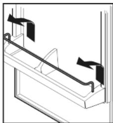 LIEBHERR CBPESF 3613 COMFORT BIOFRESH - Déplacer les balconnets de contre-porte - 1