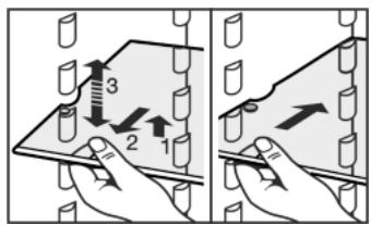 LIEBHERR CBPESF 4043 COMFORT BIOFRESH - Décaler les tablettes de rangement - 1