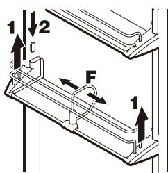 LIEBHERR CTNES 4753 PREMIUM NOFROST - Pour changer de place les balconnets de porte - 1