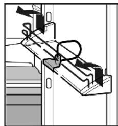 LIEBHERR KBPES 3864 PREMIUM BIOFRESH - Déplacer les balconnets de contre-porte - 1