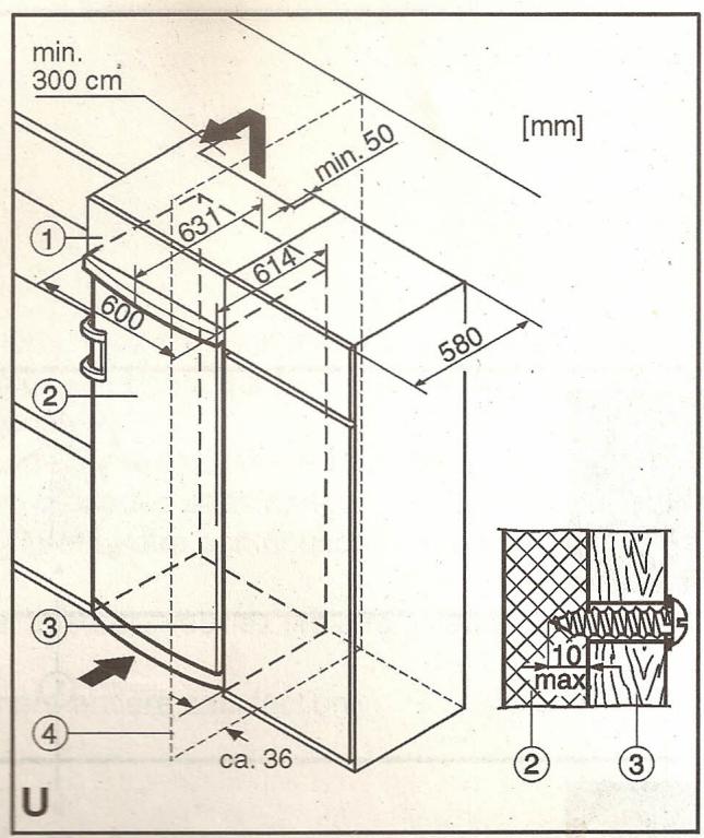 LIEBHERR KSV 4220 DF GL - Notes on assembling decor panels\* 600 mm appliances can be colour-matched with other elements of a fitted kitchen by attaching a decor panel and frames. - 2