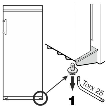 LIEBHERR WKR 4211 VINOTHEK - Inversion du sens d'ouverture de la porte - 1