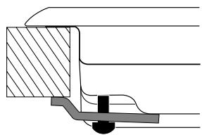 SCHOLTES PP 73 G AT - Bevestigingschema van het kookvlak - 1
