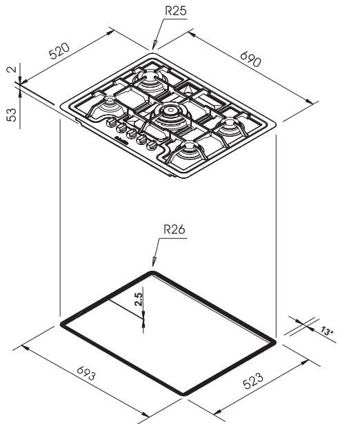 SCHOLTES PP 73 G AT - Installation, 46-52 - 1