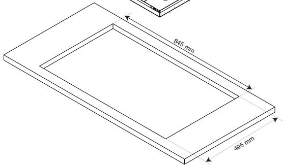 SCHOLTES PPF Q40 DCDR - Het bevestigen aan het meubel - 8