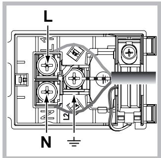SCHOLTES FP T5.1 N S - Montaje del cable de alimentacion electrica - 2
