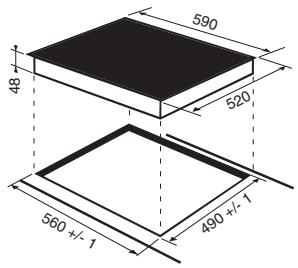 SCHOLTES TIS 621 CT L S - Empotramiento - 1