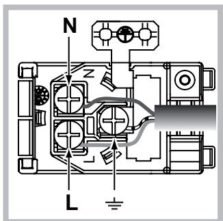 SCHOLTES SCHO 89E P - Fitting the power supply cable - 2