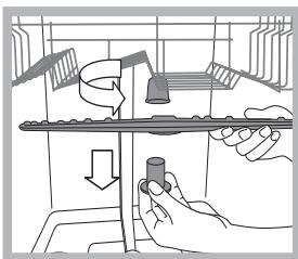 SCHOLTES LTE M812 - Cleaning the sprayer arms - 1