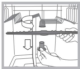 SCHOLTES LTE S121 O - Cleaning the sprayer arms - 1