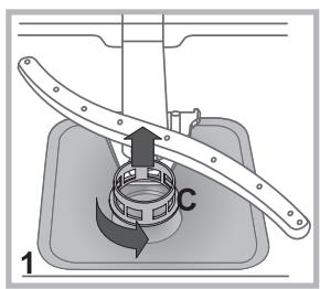 SCHOLTES LTE S121 O - Cleaning the filters - 1