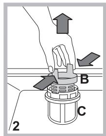 SCHOLTES LTE S121 O - Cleaning the filters - 2