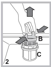 SCHOLTES LTE S121 O - Nettoyer les filtres - 2