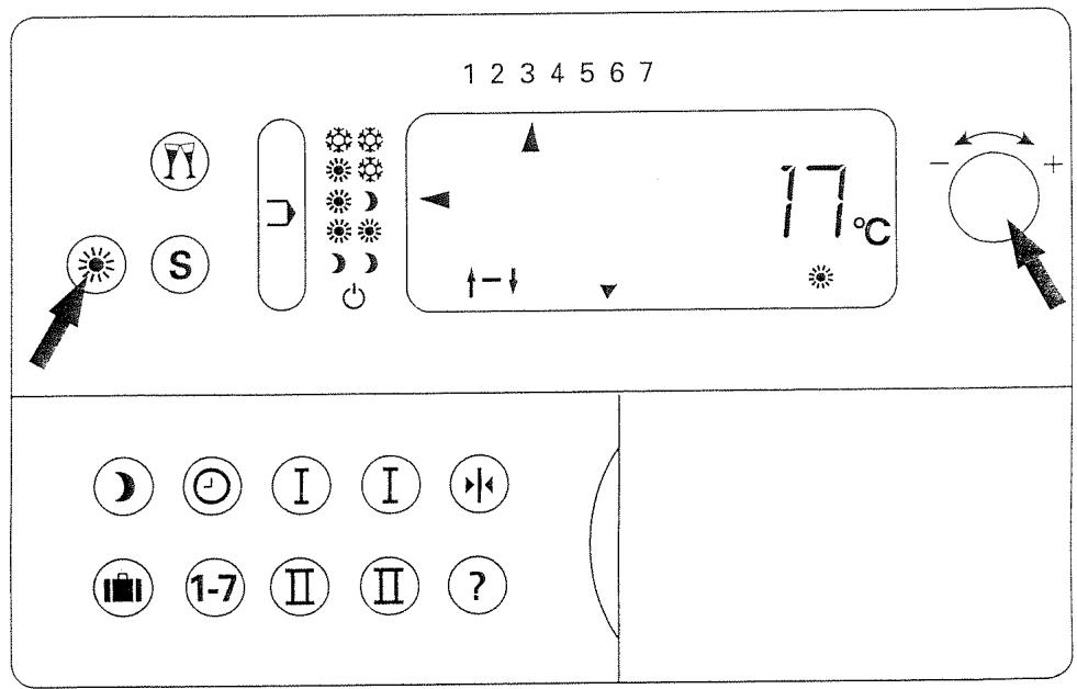 VIESSMANN THERMOSTAT-F - Régler la température de marche réduite - 1