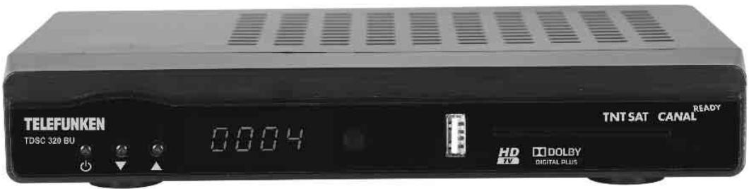 MELICONI TDSC 320 BU - Affichage des commandes et connexions du boîtier décodeur Panneau Avant - 1
