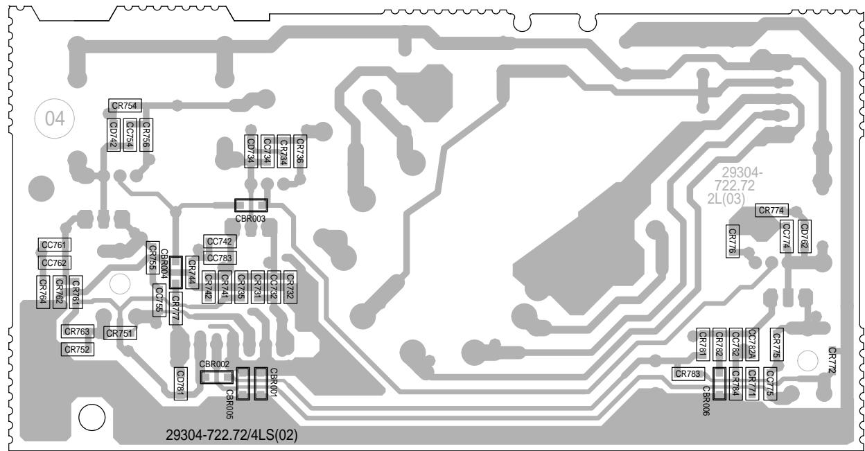 GRUNDIG CUC 7301 - Oszillogramme Bildrohrplatte / Oscillogrammes CRT Panel 29305-022.15 - 8
