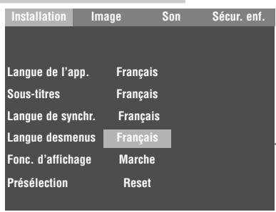 GRUNDIG GDP 1100/2 - Sélection de la langue des sous-titres - 1