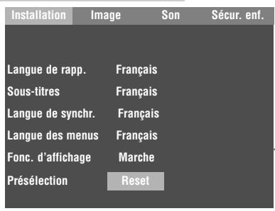 GRUNDIG GDP 1400 - Remise du lecteur de DVD à son état initial - 1