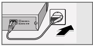 GRUNDIG GDP 2550 - Raccordement du câble secteur - 1