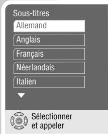 GRUNDIG GDP 2550 - Sélection de la langue des dialogues - 1