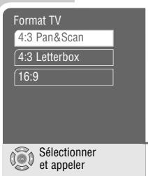 GRUNDIG GDP 2550 - Sélection du format de sortie de l'image - 1