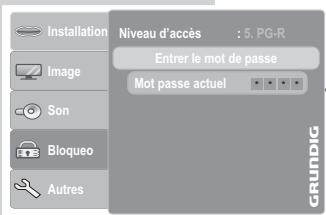 GRUNDIG GDP 2750 - Modification du mot de passe - 1