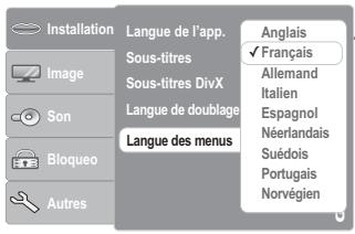 GRUNDIG GDP 2750 - Sélection de la langue de doublage pour le son - 2
