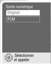 GRUNDIG GDP 3300 /1 - Sélection du signal numérique de sortie - 1