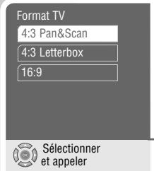 GRUNDIG GDP 3300 /1 - Sélection du format de sortie de l'image - 1