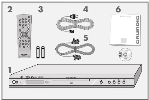 GRUNDIG GDP 3550 - Contenu de l'emballage - 1