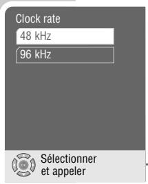 GRUNDIG GDP 3550 - Sélection de la fréquence d'échantillonnage - 1