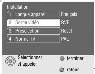 GRUNDIG GDP 3550 - Réglage du standard de couleur TV (norme TV) - 1