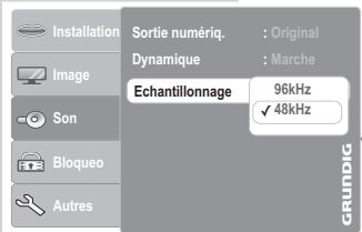GRUNDIG GDP 3760 - Réglage de la fréquence de balayage (downsampling) - 1