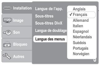 GRUNDIG GDP 3760 - Sélection de la langue de doublage pour le son - 2
