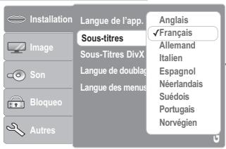 GRUNDIG GDP 3760 - Sélection de la langue des sous-titres - 1