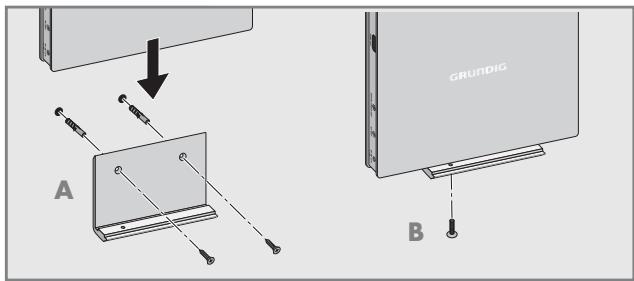 GRUNDIG GDP 7700 - Fixation du lecteur DVD au mur - 1