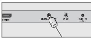 GRUNDIG GDP 7700 - Raccordement au téléviseur par cable adaptateur HDMI sur DVI (signal audio/vidéo numérique) - 3