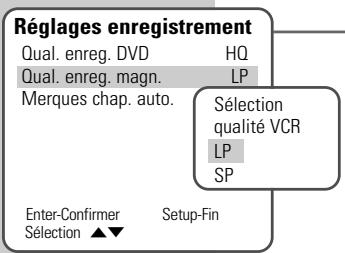 GRUNDIG GDR 6460 VCR SILVER * - Sélection de la qualité d'enregistrement pour la gravure d'un disque - 2