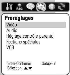 GRUNDIG GDR 6460 VCR SILVER * - Réglage du type de signal pour la prise de sortie video - 1