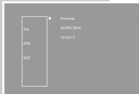 GRUNDIG GDR 6460 VCR SILVER * - Entrer le nom du disque - 4